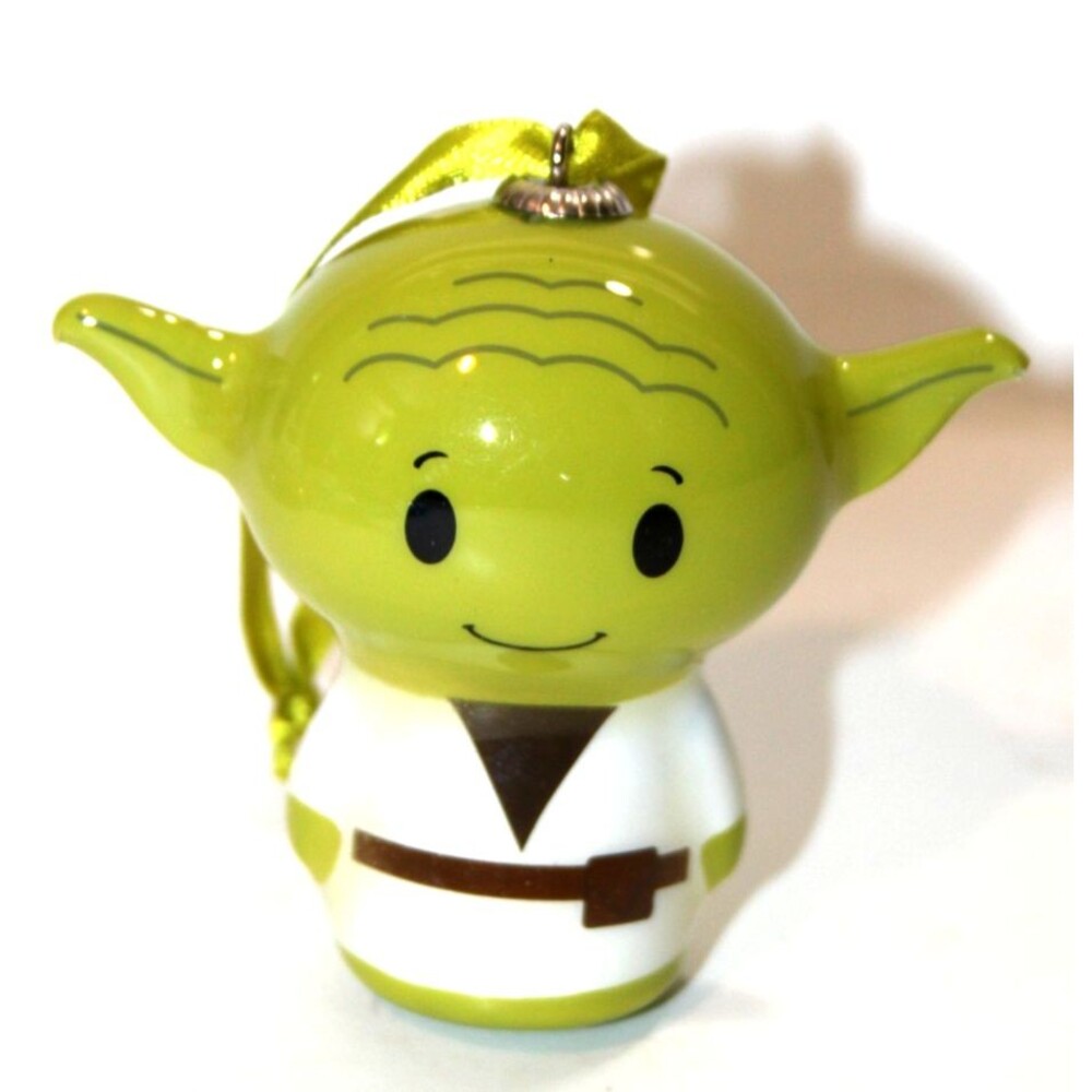 Disney Hallmark Itty Bittys Yoda Ornament 2015 Star Wars Christmas Plastic Fig